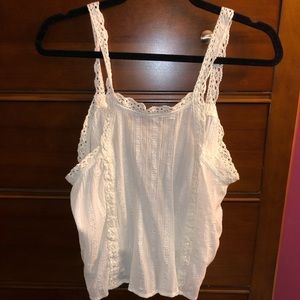 Pacsun White crop tank top